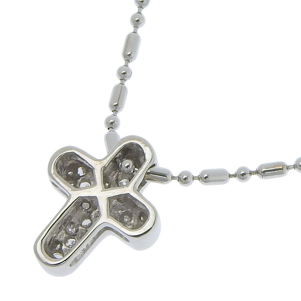 STAR JEWELRY Star Jewelry Cross necklace K18WG approximately 4.4g lady's [I140224053] used 