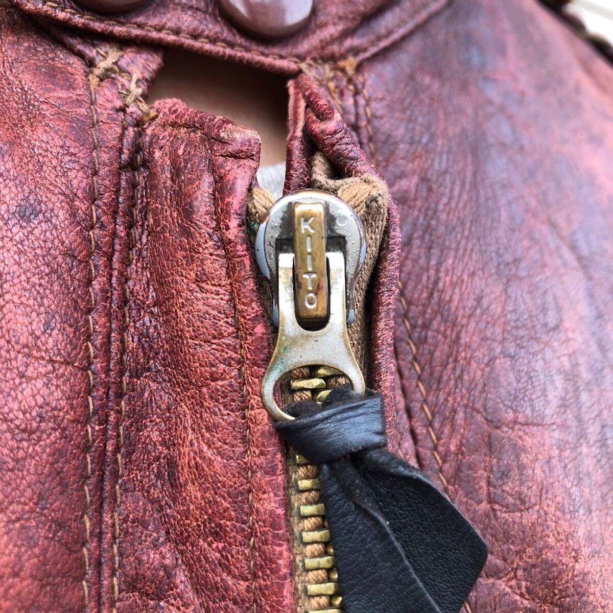 貴重 30s German Vintage ドイツ ヴィンテージ ジッパー レザー 貴重 30s German Vintage ドイツ ヴィンテージ ジッパー レザー