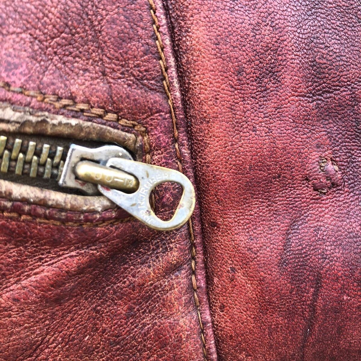 貴重 30s German Vintage ドイツ ヴィンテージ ジッパー レザー 貴重 30s German Vintage ドイツ ヴィンテージ ジッパー レザー