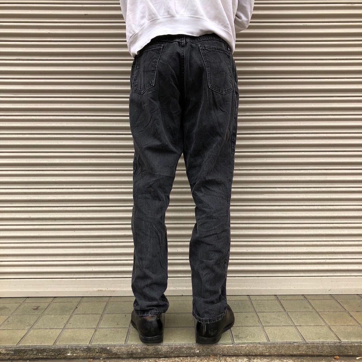 90s Zena ブラックデニムパンツ USA製 00s 後染め ヴィンテージ 90s Zena ブラックデニムパンツ USA製 00s 後染め ヴィンテージ