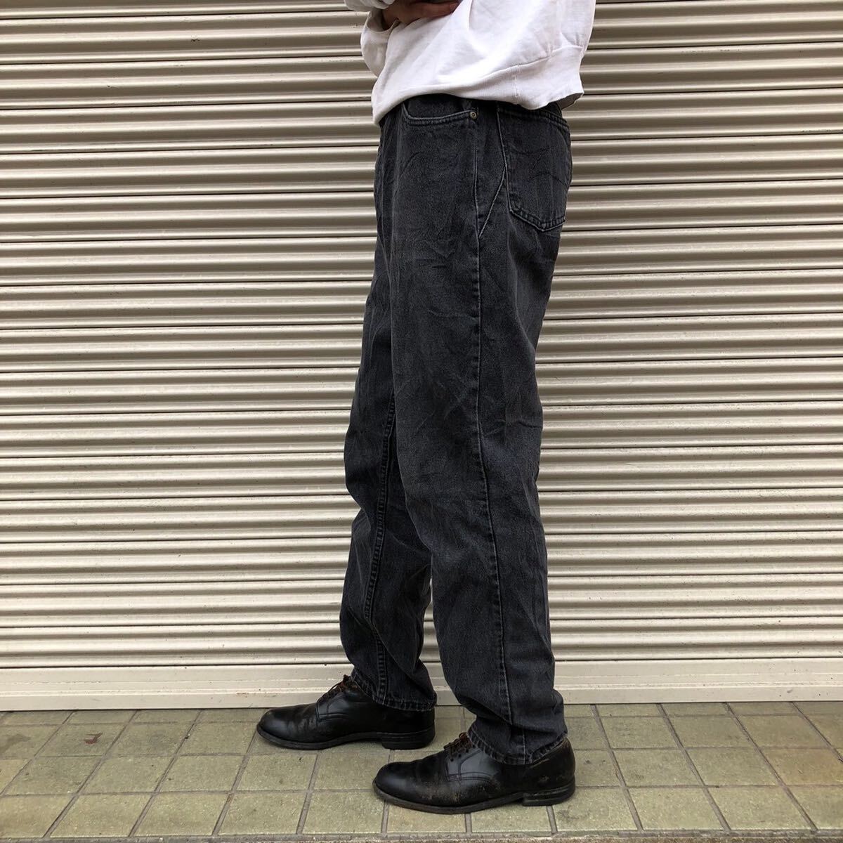 90s Zena ブラックデニムパンツ USA製 00s 後染め ヴィンテージ 90s Zena ブラックデニムパンツ USA製 00s 後染め ヴィンテージ