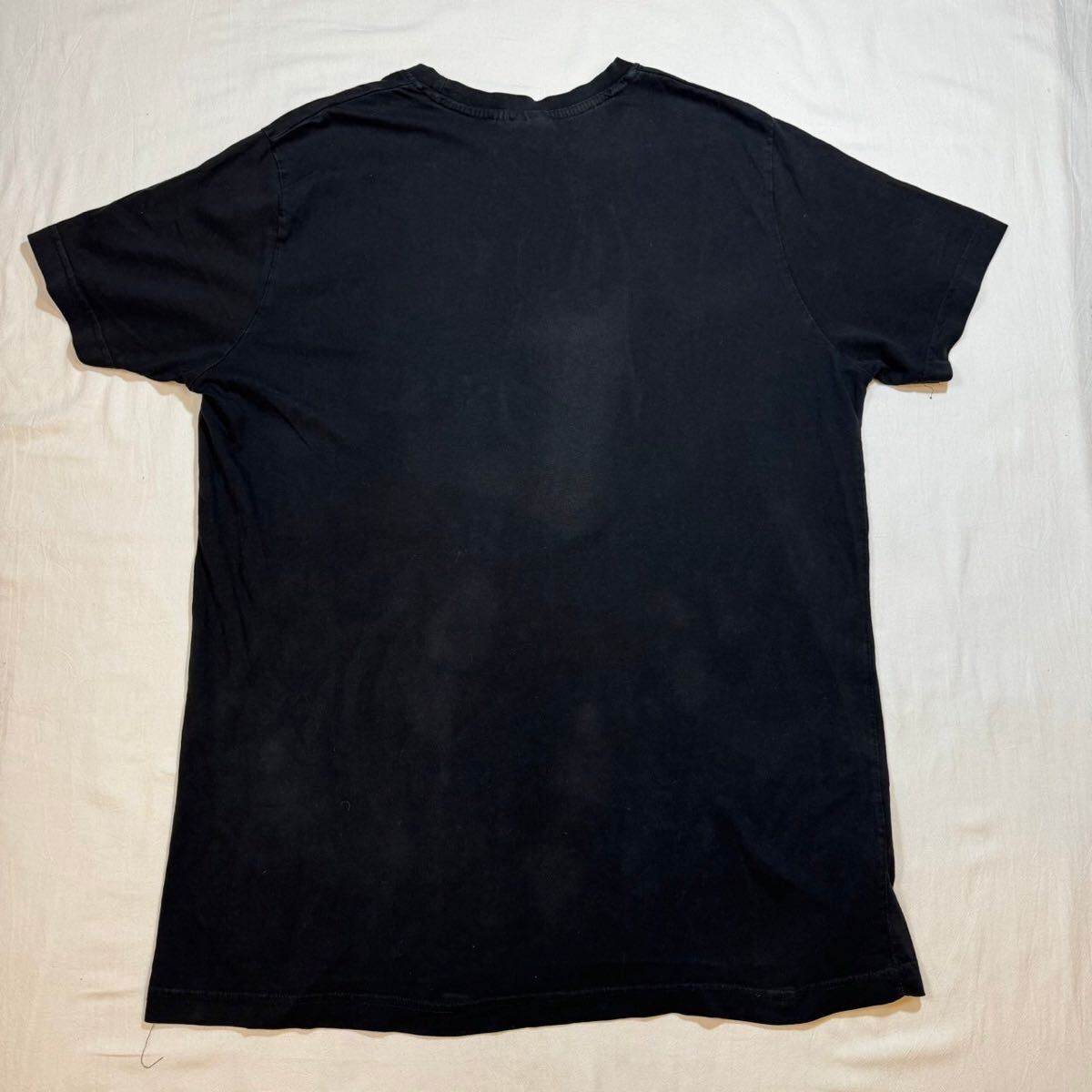 AC/DC バンドTシャツ ブラック バンド 黒 半袖Tシャツ ミュージック ロック ラバープリント コットン size XLサイズ 大判_画像7
