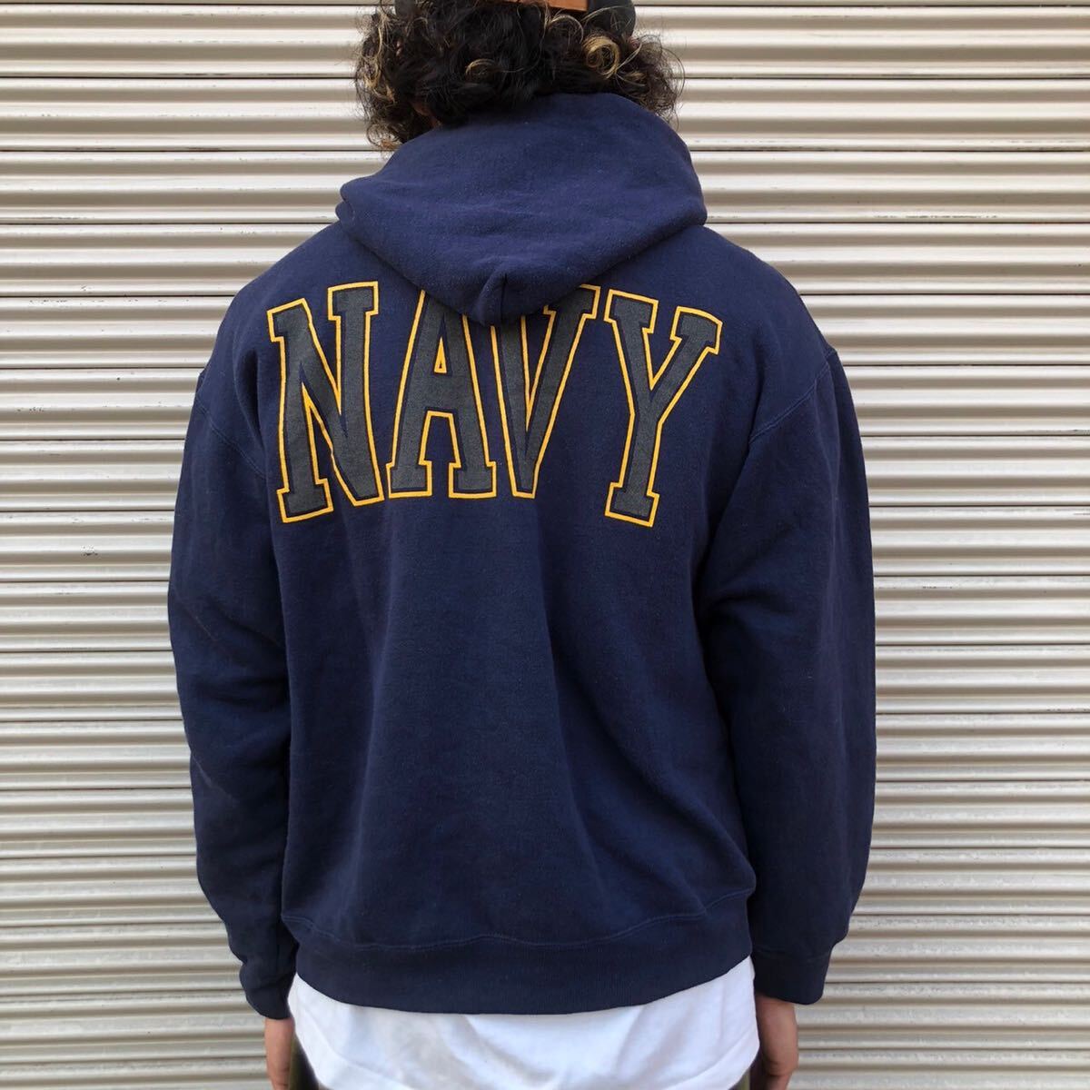 USA製 米軍 SOFFE US Navy Hoodie Sweat ソフィー アメリカ 海軍 ミリタリー パーカー スウェット ネイビー USAF フーディ Army M_画像7