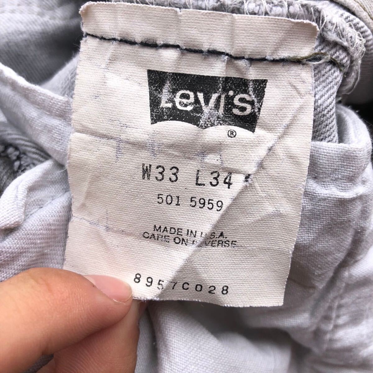 貴重 先染めブラック Levis 501 USA製 90s リーバイス ブラック 貴重 先染めブラック Levis 501 USA製 90s リーバイス ブラック