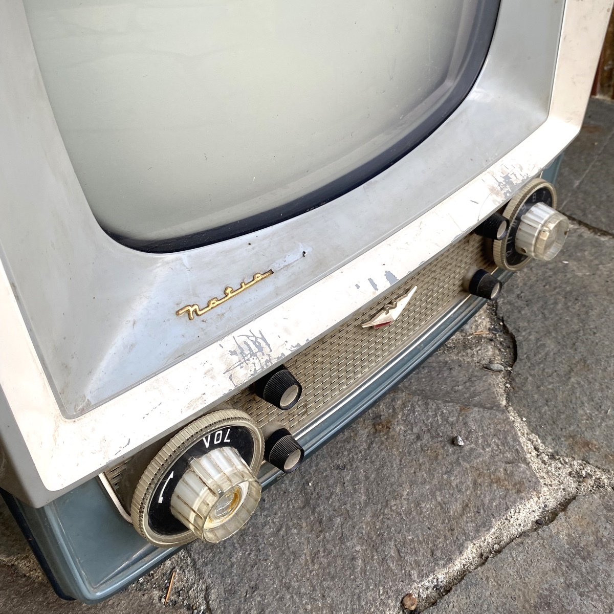 レトロ ナショナル 真空管 白黒テレビ T-14CIT 昭和 当時もの レトロ ナショナル 真空管 白黒テレビ T-14CIT 昭和 当時もの