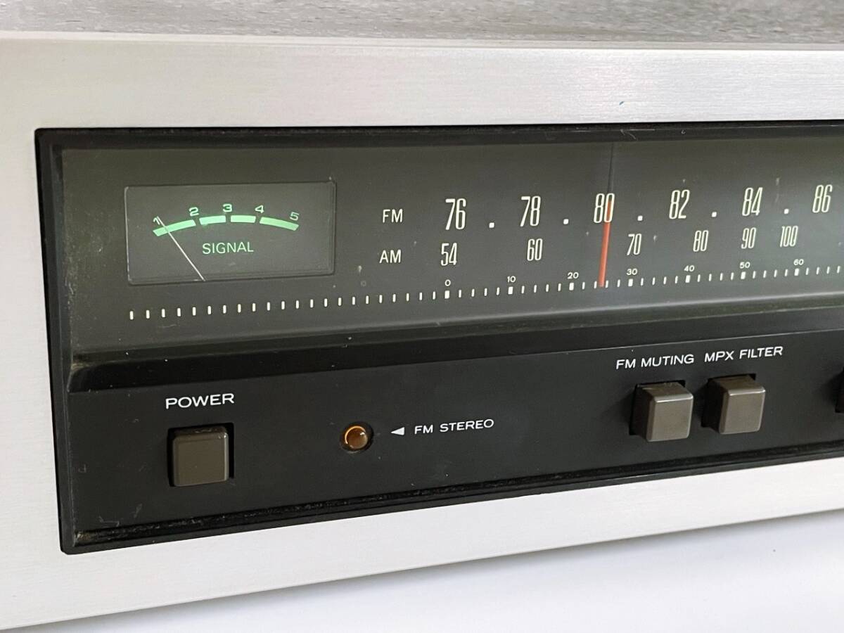  present condition goods Trio TRIO AM FM stereo tuner KT-1300 amplifier electrification has confirmed sound equipment stereo tuner 