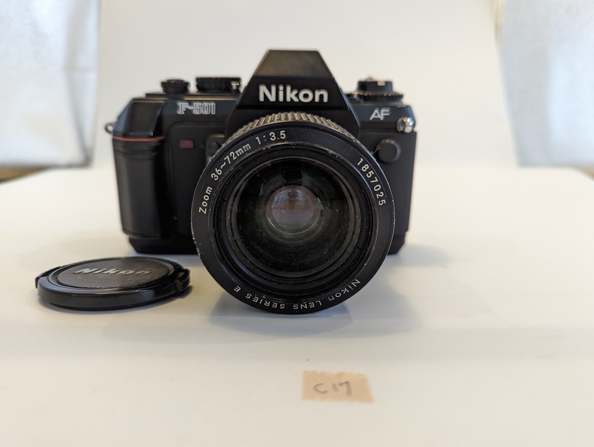 Nikon F-501 MF-19 ニコン フィルムカメラ 一眼レフ Nikon Lens Series E 36-72mm f3.5 レンズ セット #C17の画像2