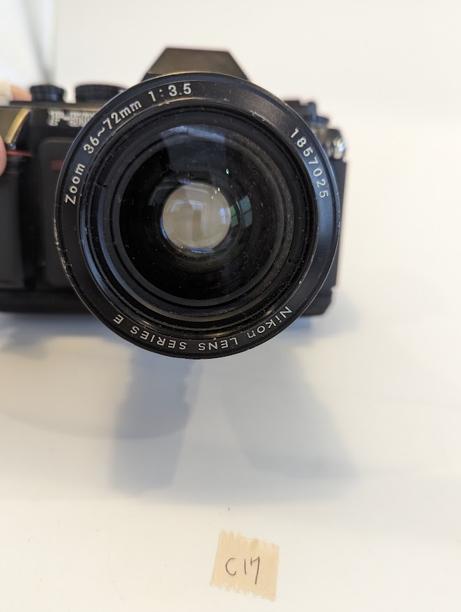 Nikon F-501 MF-19 ニコン フィルムカメラ 一眼レフ Nikon Lens Series E 36-72mm f3.5 レンズ セット #C17の画像5