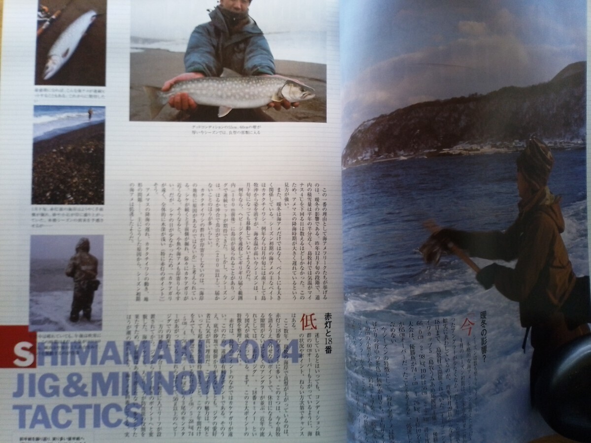 即決 ノースアングラーズ保存版 雨鱒 海アメ アメマス × 北海道 島牧村・島牧江ノ島海岸・洞爺湖・桜鱒 サクラマス・渓流ルアー ミノー_画像4