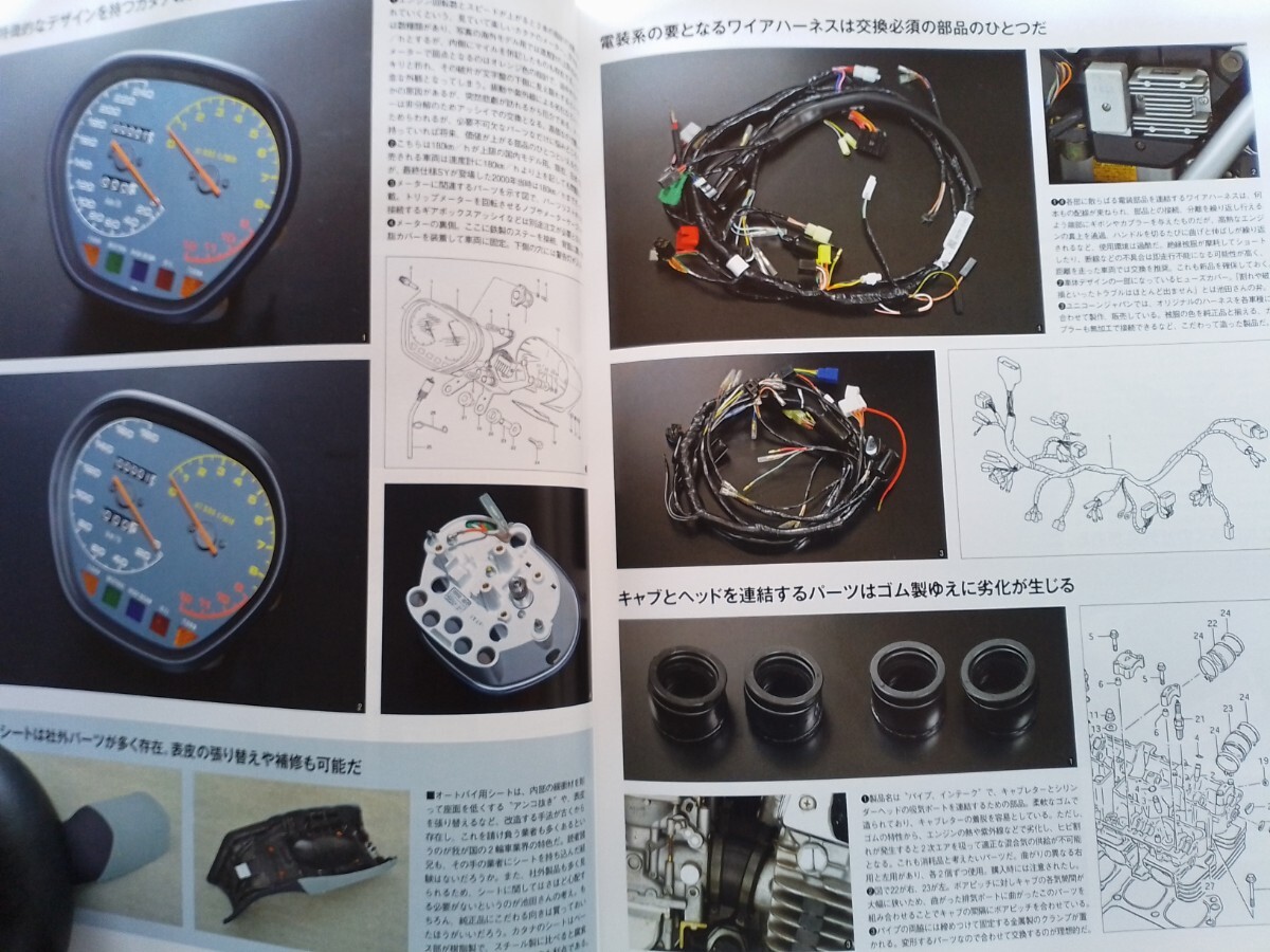 即決station保存版 SUZUKI KATANA 1982-2000 GSX-1100S/1000S/750S 徹底解剖 買っておきたい純正パーツ_画像8