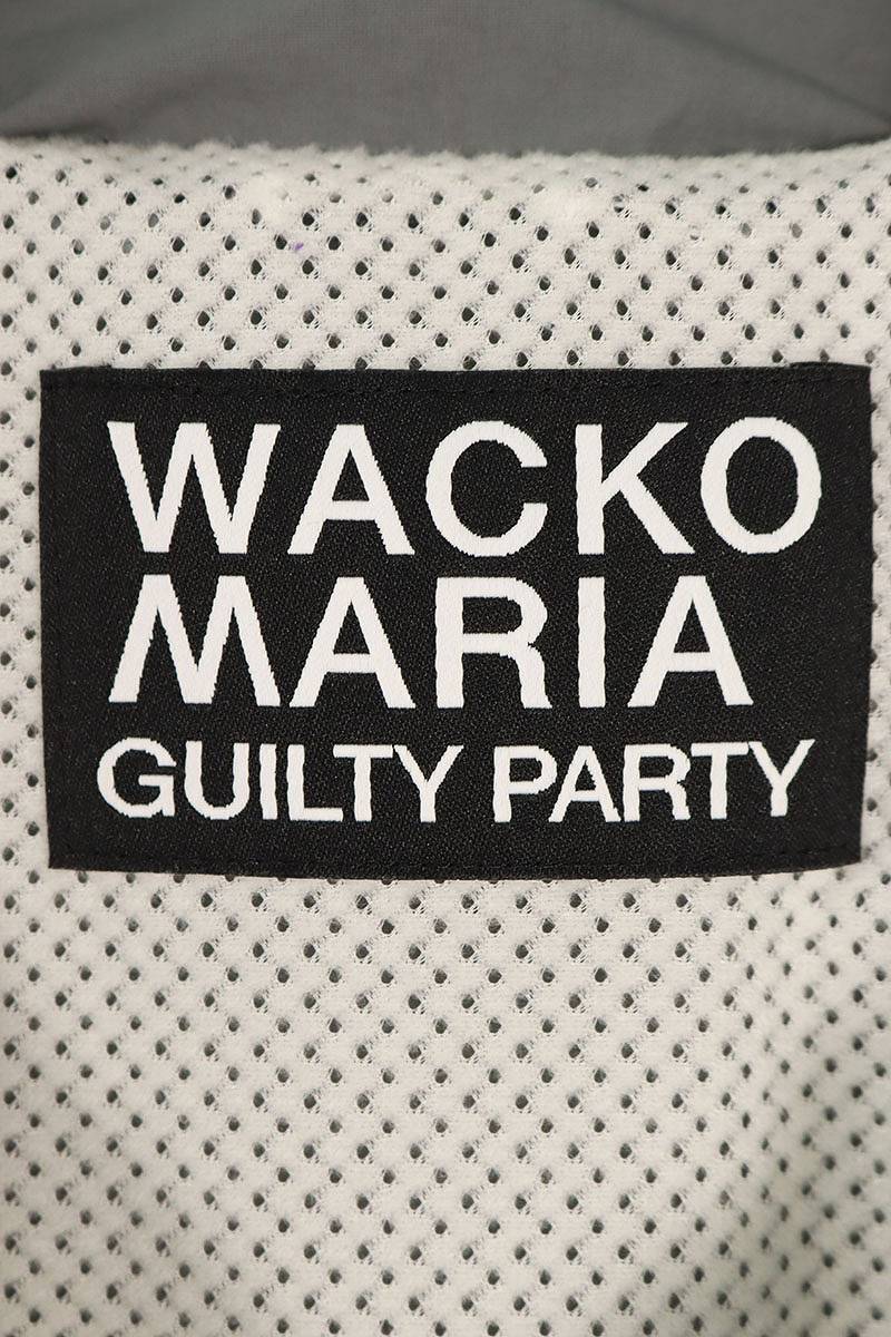 ワコマリア WACKO MARIA 23AW 23FW-WMO-TJ05 サイズ:S ロゴ刺繍ナイロントラックジャケットブルゾン 中古 BS99_画像3