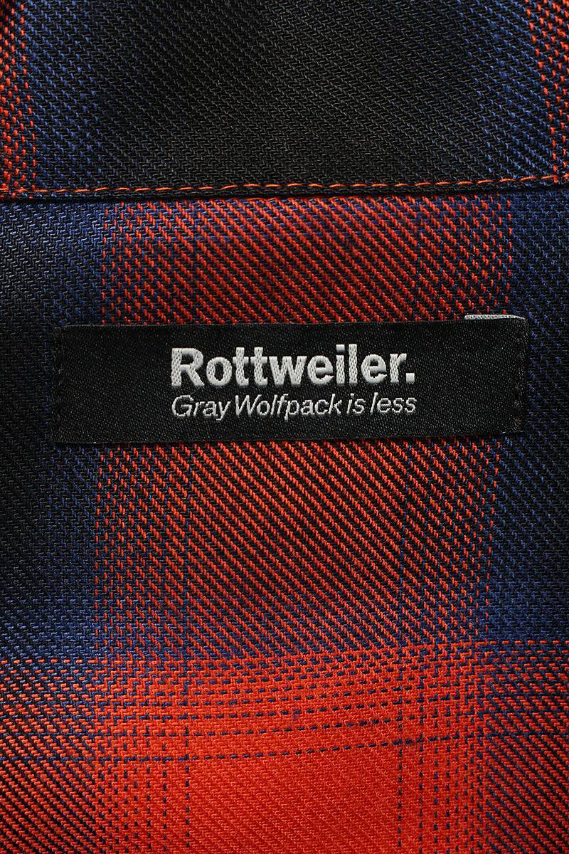 ロットワイラー ROTTWEILER 24SS R9 OMBRE L/S SHIRT サイズ:M チェックオンブレ長袖シャツ 中古 BS99_画像3