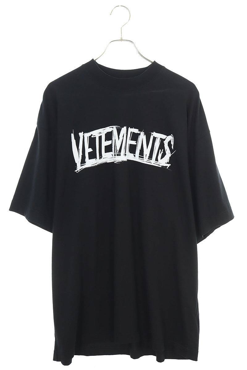 ヴェトモン VETEMENTS UA52TR580W サイズ:S ワールドツアーロゴオーバーサイズTシャツ 中古 OM10_画像1