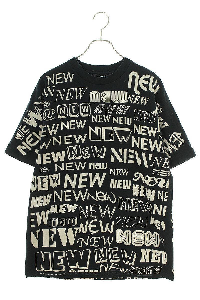 ステューシー STUSSY サイズ:L NEW総柄Tシャツ 中古 FK04_画像1