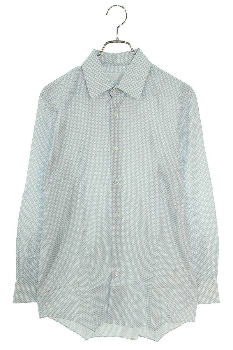  Prada PRADA UCM608 размер :39 общий рисунок хлопок рубашка с длинным рукавом б/у FK04