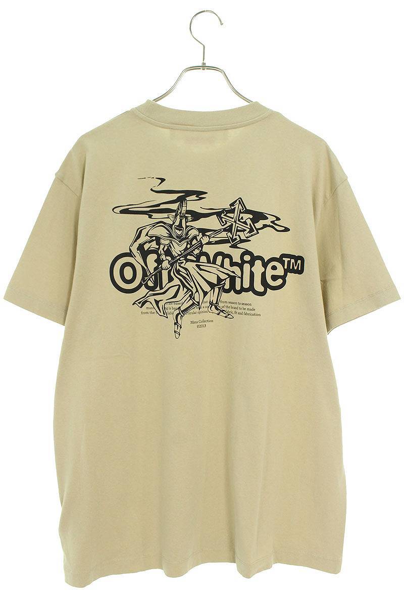 オフホワイト OFF-WHITE OMAA038S22JER003 サイズ:XS バックプリントTシャツ 中古 OM10_画像2