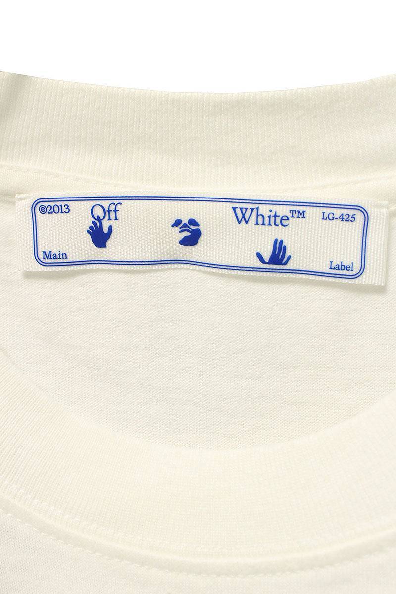オフホワイト OFF-WHITE OMAA038R21JER001 サイズ:XS モナリザプリントTシャツ 中古 FK04_画像3