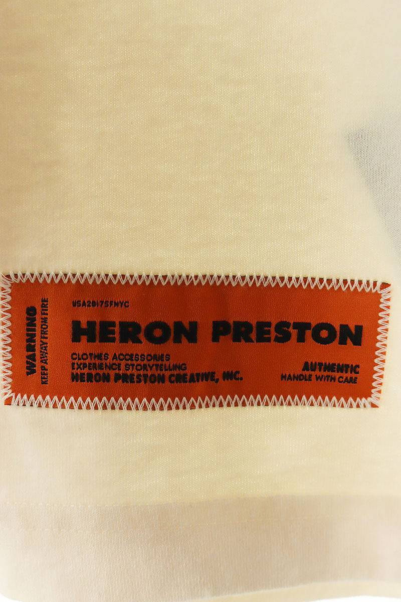 ヘロンプレストン HERON PRESTON 22SS HMAA025S22JER005 サイズ:L HPロゴプリントTシャツ 中古 BS99_画像3