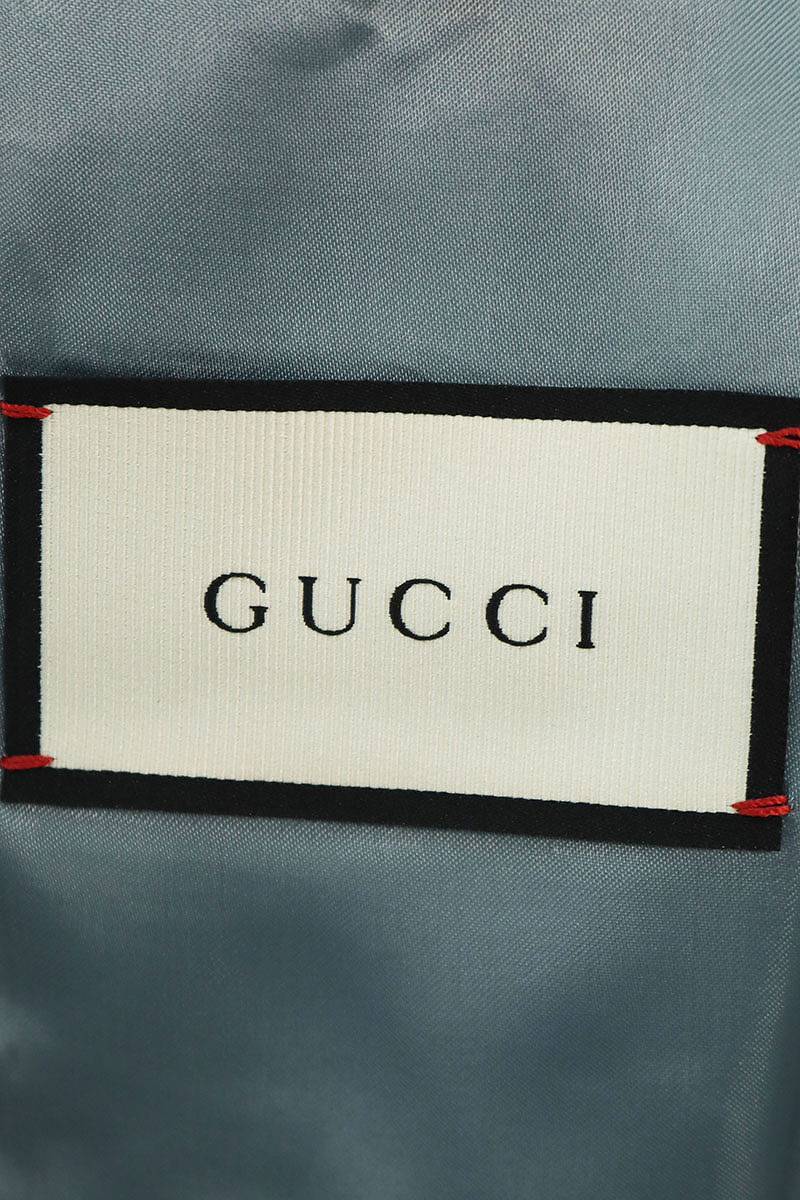 グッチ GUCCI 421766 Z575B サイズ:44 チェック柄テーラードジャケット 中古 BS99_画像3