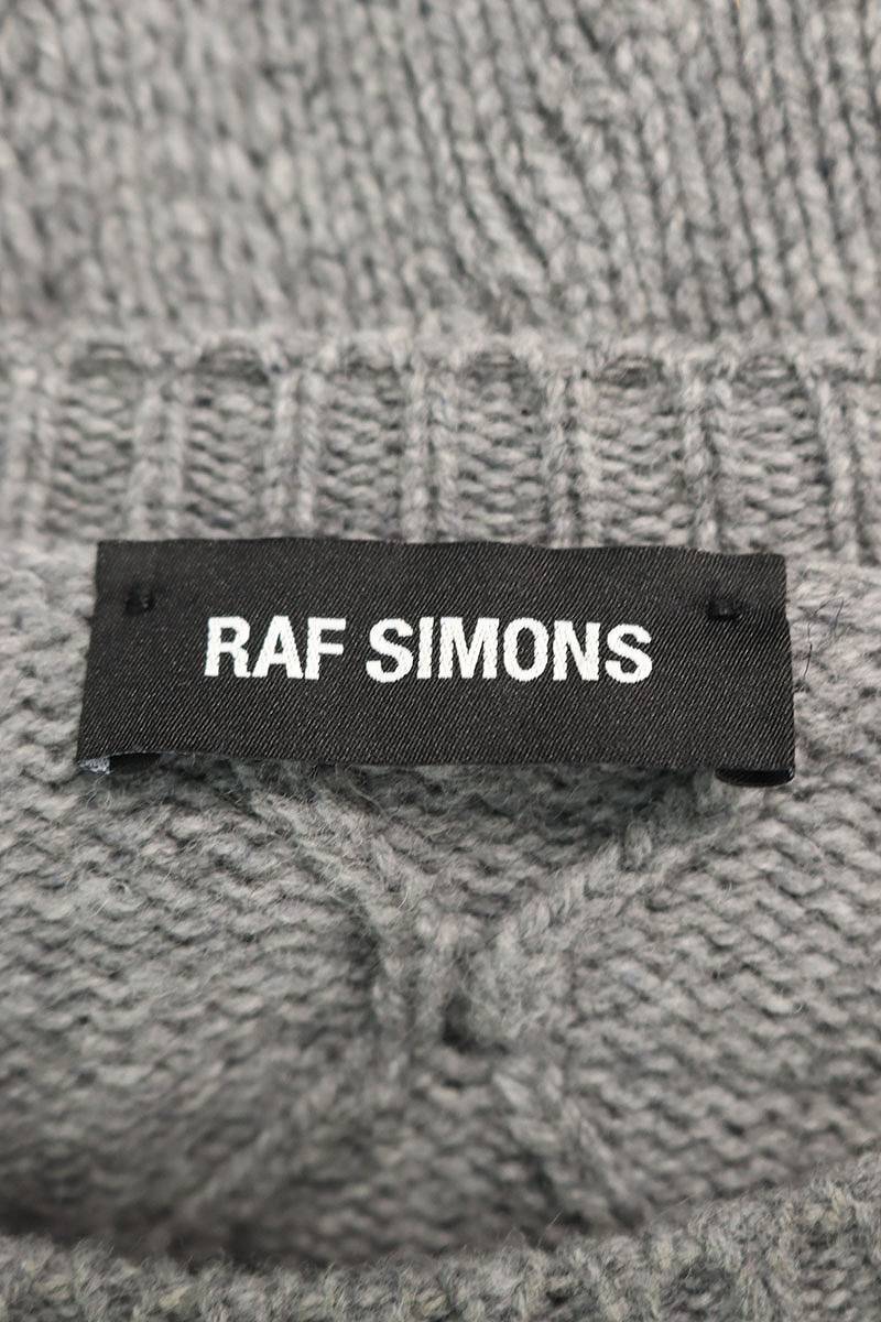 ラフシモンズ RAF SIMONS サイズ:L オーバーサイズハイゲージニット 中古 BS99_画像3