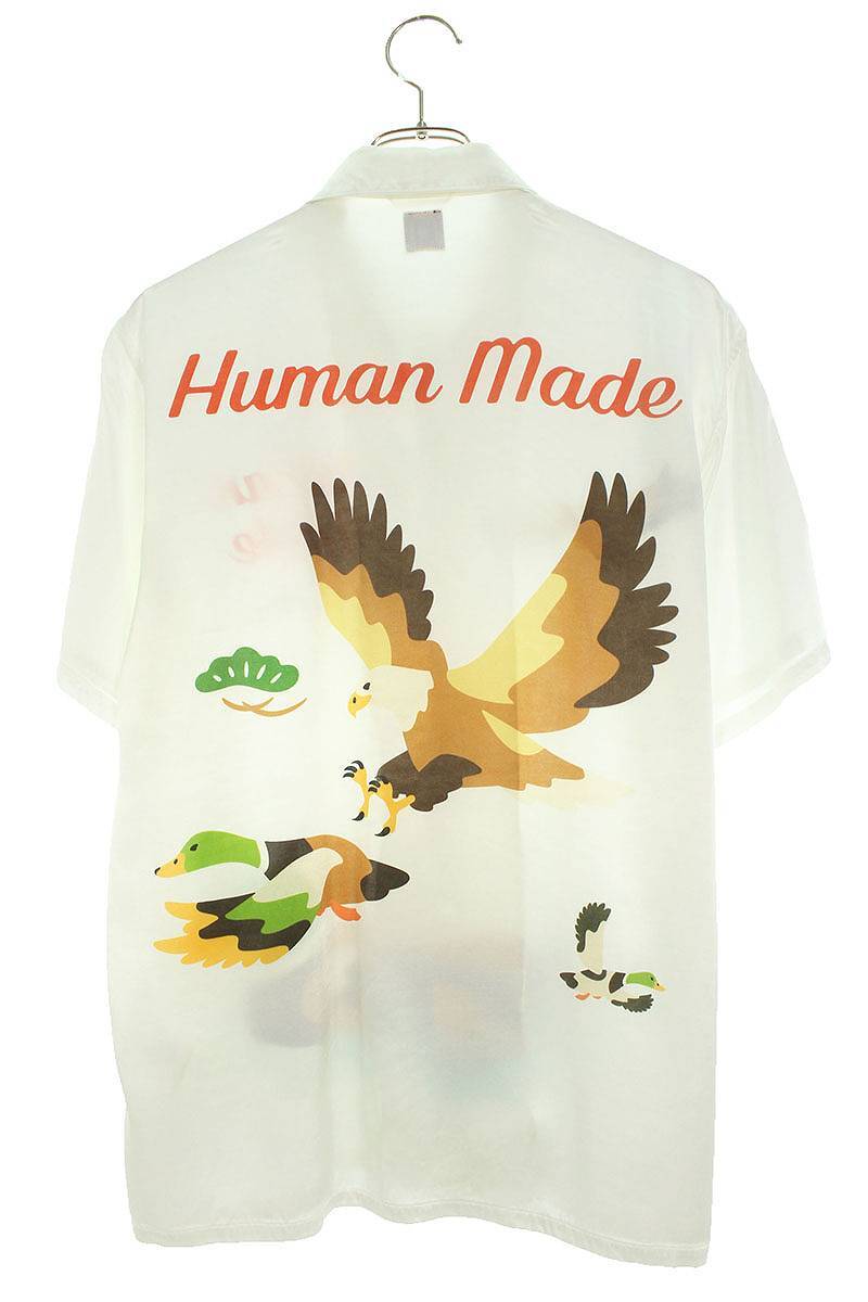 ヒューマンメイド HUMAN MADE サイズ:S イラストプリントレーヨン半袖シャツ 中古 OM10_画像2