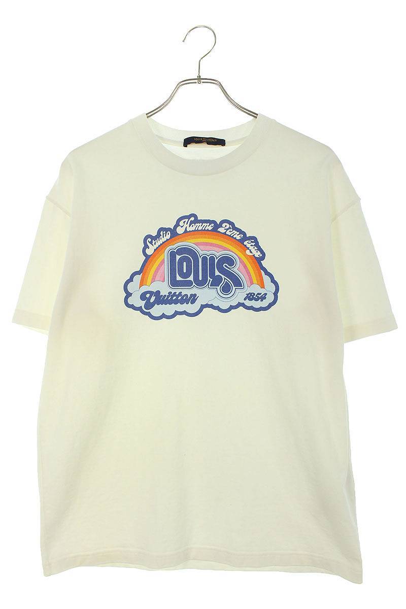 ルイヴィトン LOUISVUITTON 23SS RM231 NPL HOY78W サイズ:M レインボープリンテッドTシャツ 中古 SS13_画像1