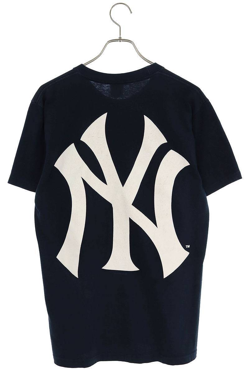 シュプリーム SUPREME 15SS New York Yankees Box Logo Tee サイズ:M ニューヨークヤンキース ボックスロゴTシャツ 中古 OM10_画像2