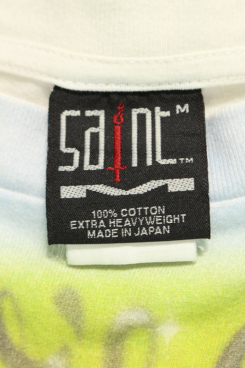 セントマイケル SAINT MICHAEL 21SS SM-S21-0000-002 サイズ:M リアスプレープリントTシャツ 中古 SB01_画像3