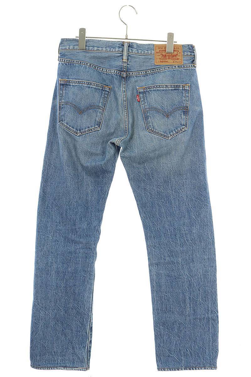 シュプリーム SUPREME リーバイス Levis 501 jeans サイズ:30インチ ウォッシュドデニムパンツ 中古 BS99_画像2
