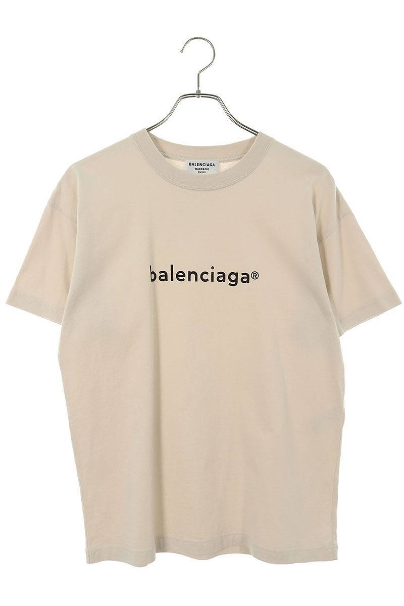 バレンシアガ BALENCIAGA 612965 TIV54 サイズ:XS スモールロゴプリントTシャツ 中古 SB01_画像1