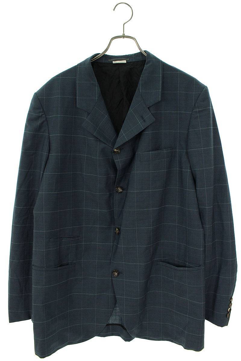 コムデギャルソンオムドゥ COMME des GARCONS HOMME DEUX 21SS DG-J041 サイズ:XL AD2020チェックテーラードジャケット 中古 BS99_画像1