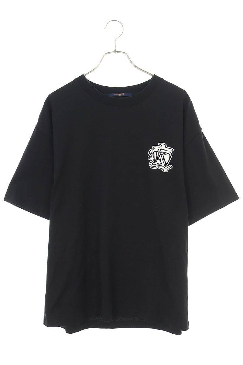 ルイヴィトン LOUISVUITTON 19AW RM192 NPG HHY90W サイズ:XL LVスモークプリントTシャツ 中古 OM10_画像1