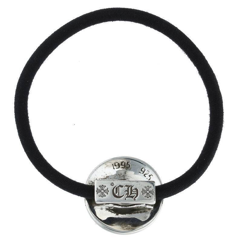 クロムハーツ Chrome Hearts HAIRBAND/クロスボールボタンヘアゴム シルバーコンチョ 中古 SJ02_画像2