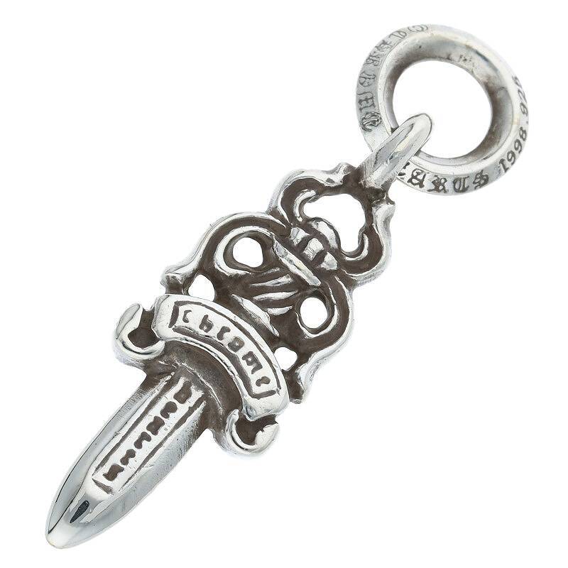 クロムハーツ Chrome Hearts #5DAGGER/#5ダガーチャーム チャーム/シルバーネックレストップ 中古 GZ11_画像2