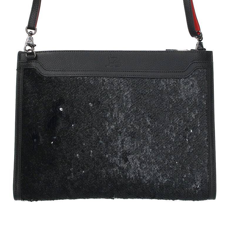 クリスチャンルブタン Christian Louboutin SKYPOUCH/スカイポーチ スパンコールショルダーバッグ 中古 BS99_画像1