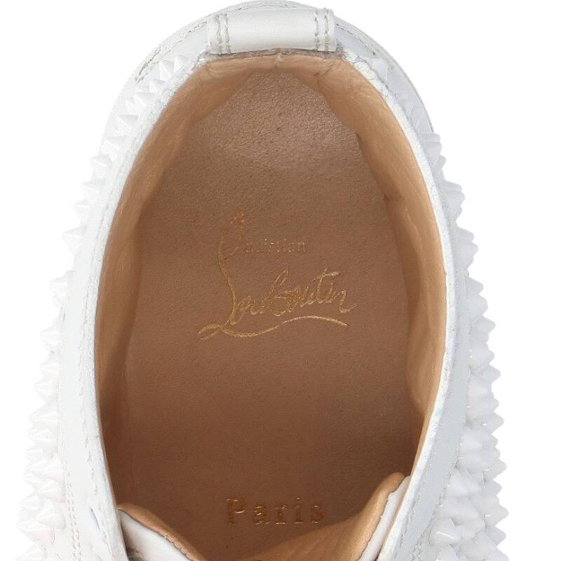 クリスチャンルブタン Christian Louboutin サイズ:41 スタッズ装飾ハイカットスニーカー 中古 BS99_画像3