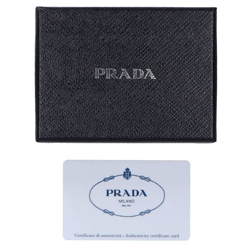 プラダ PRADA 2PG222 三角ロゴプレートキーケース 中古 BS99_画像3