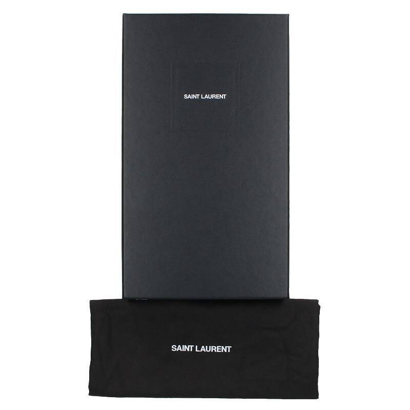 サンローランパリ SAINT LAURENT PARIS 732229 サイズ:43 スタッズ装飾YSLロゴカサンドラフラットサンダル 中古 BS99_画像5