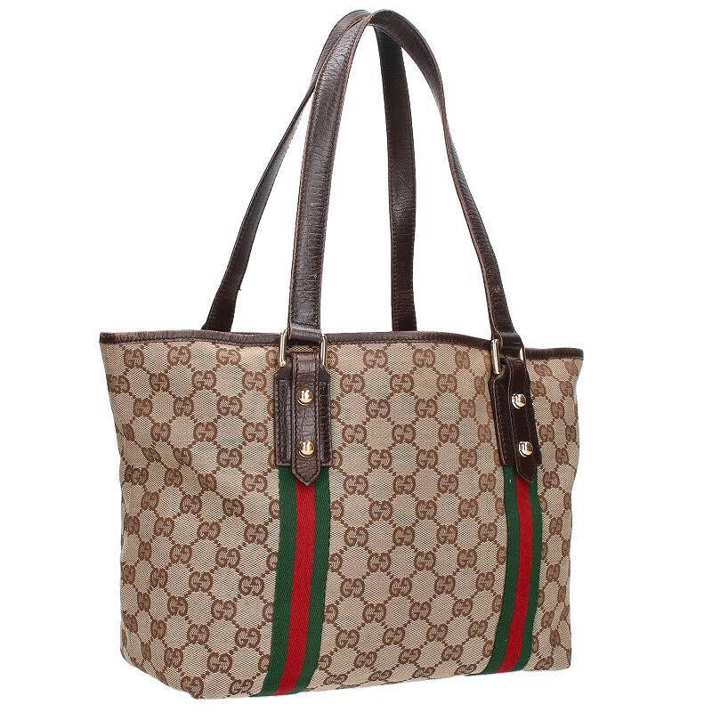 グッチ GUCCI 137396 GGキャンバスシェリーライントートバッグ 中古 BS99_画像2