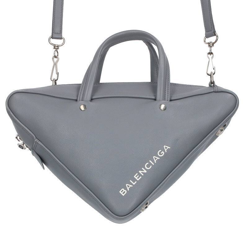 バレンシアガ BALENCIAGA 476975 トライアングルロゴレザーショルダーバッグ 中古 FK04_画像1