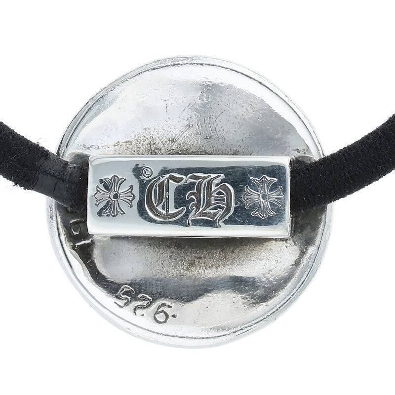 クロムハーツ Chrome Hearts HAIRBAND/BSフレアボタンヘアゴム シルバーコンチョ 中古 SJ02_画像3