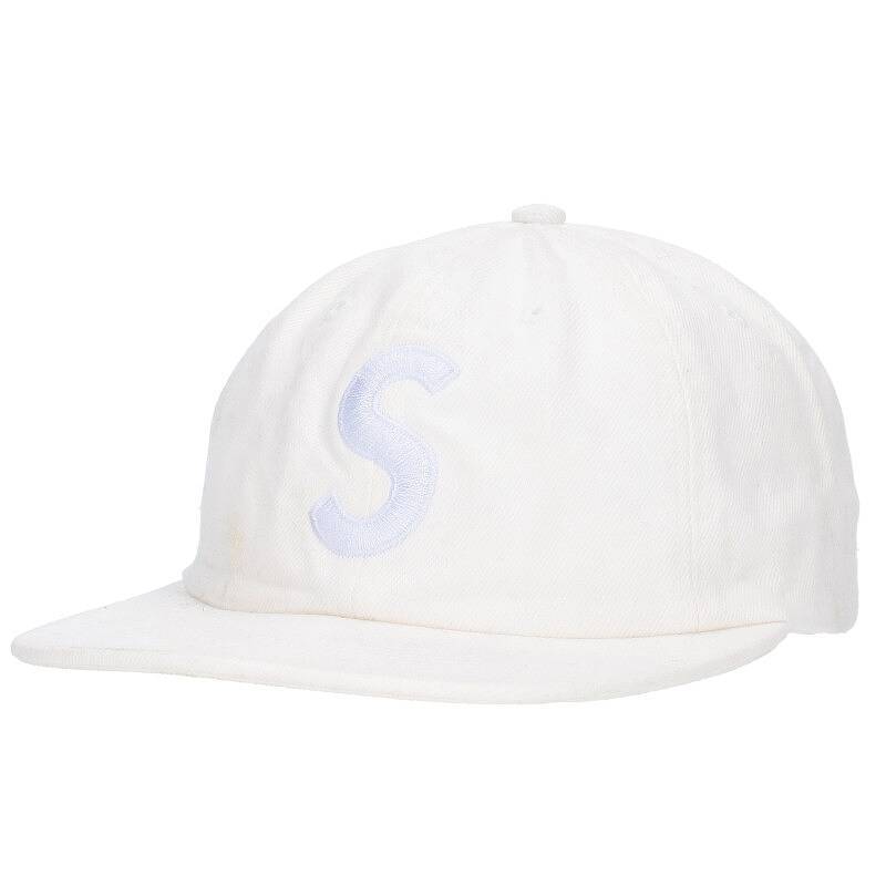 シュプリーム SUPREME 17SS Washed Denim S Logo 6-Panel ウォッシュドデニムSロゴ6パネル帽子 中古 BS99_画像1