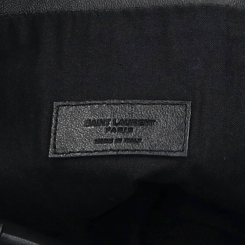 サンローランパリ SAINT LAURENT PARIS ロゴレザートートバッグ 中古 BS99_画像3