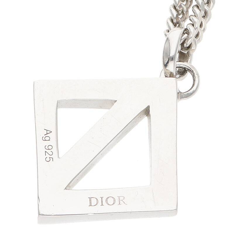 ディオール DIOR CD DIAMOND CDダイヤモンドロゴペンダントネックレス 中古 BS99_画像3