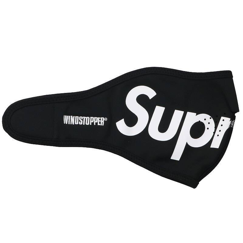 シュプリーム SUPREME 22AW WINDSTOPPER Facemask ロゴプリントウインドストッパーフェイスマスク 中古 BS99_画像1