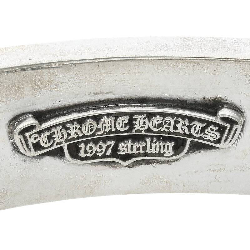 クロムハーツ Chrome Hearts ID DBL FLRL DGGR/ダブルIDフローラルダガー シルバーブレスレット 中古 NO05_画像3