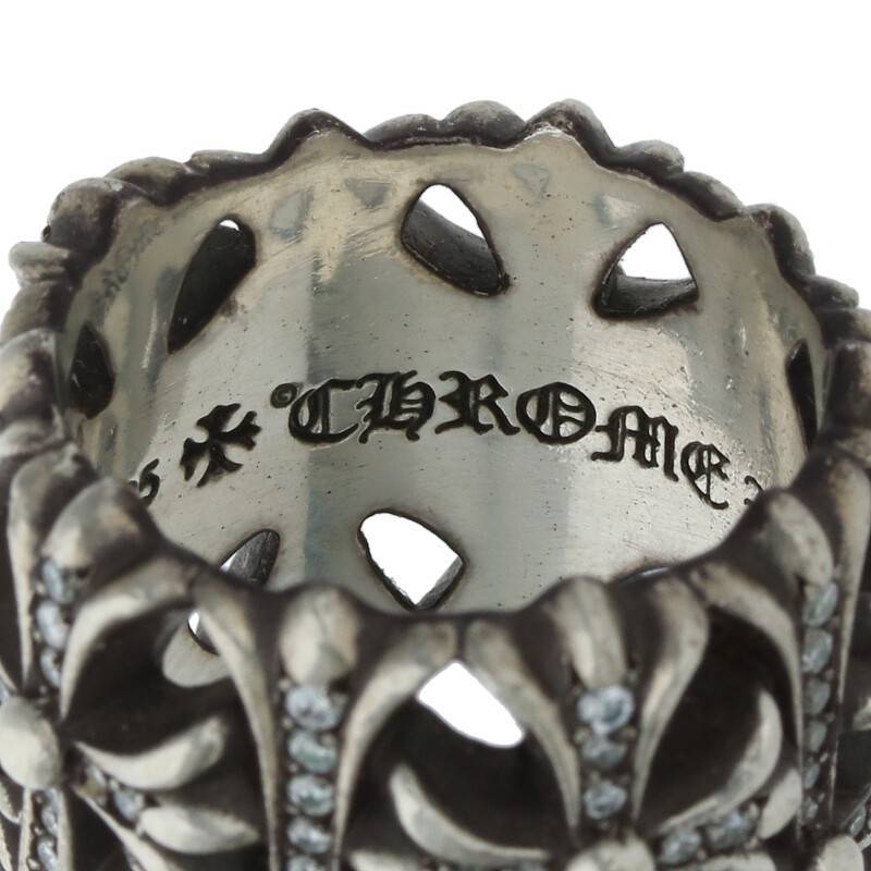 クロムハーツ Chrome Hearts CEMETERY P/D A/セメタリークロス サイズ:18.5号 アフターPAVEダイヤ/セメタリークロスリング 中古 SS07_画像3