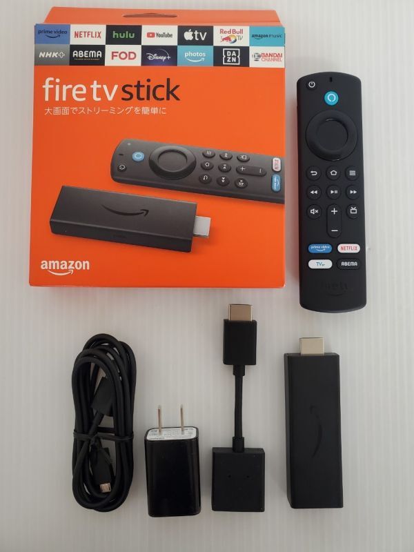 SE3065-0510-94 【現状品】 Amazon Fire TV Stick Alexa対応音声認識リモコン TVerStick (第3世代)付属 ストリーミングメディアプレーヤー_画像1