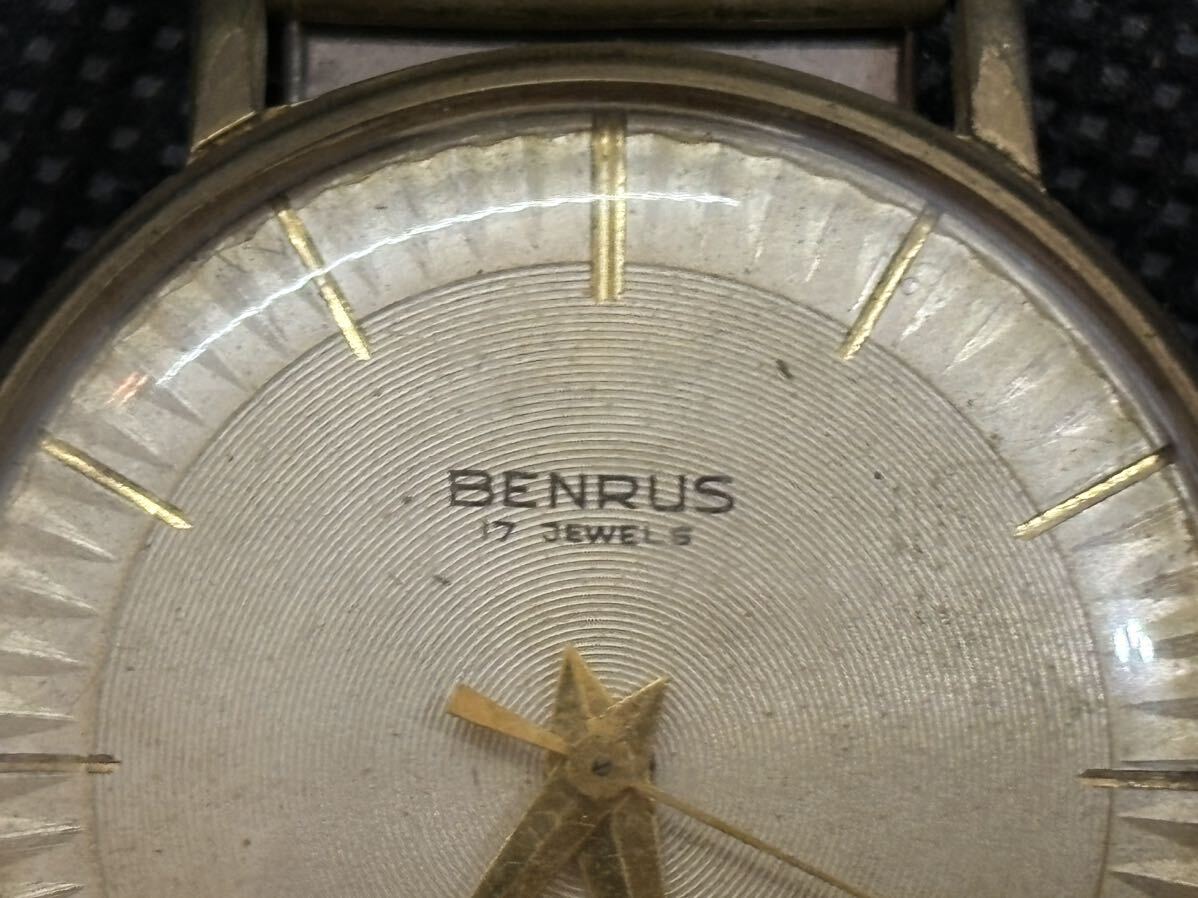 BENRUS 17石 AUTOMATIC　ベンラス　腕時計　ジャンク品_画像2