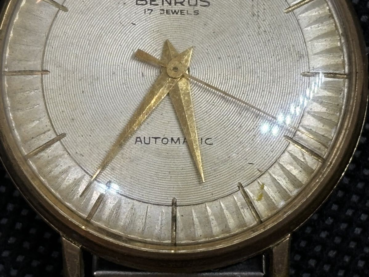 BENRUS 17石 AUTOMATIC　ベンラス　腕時計　ジャンク品_画像3